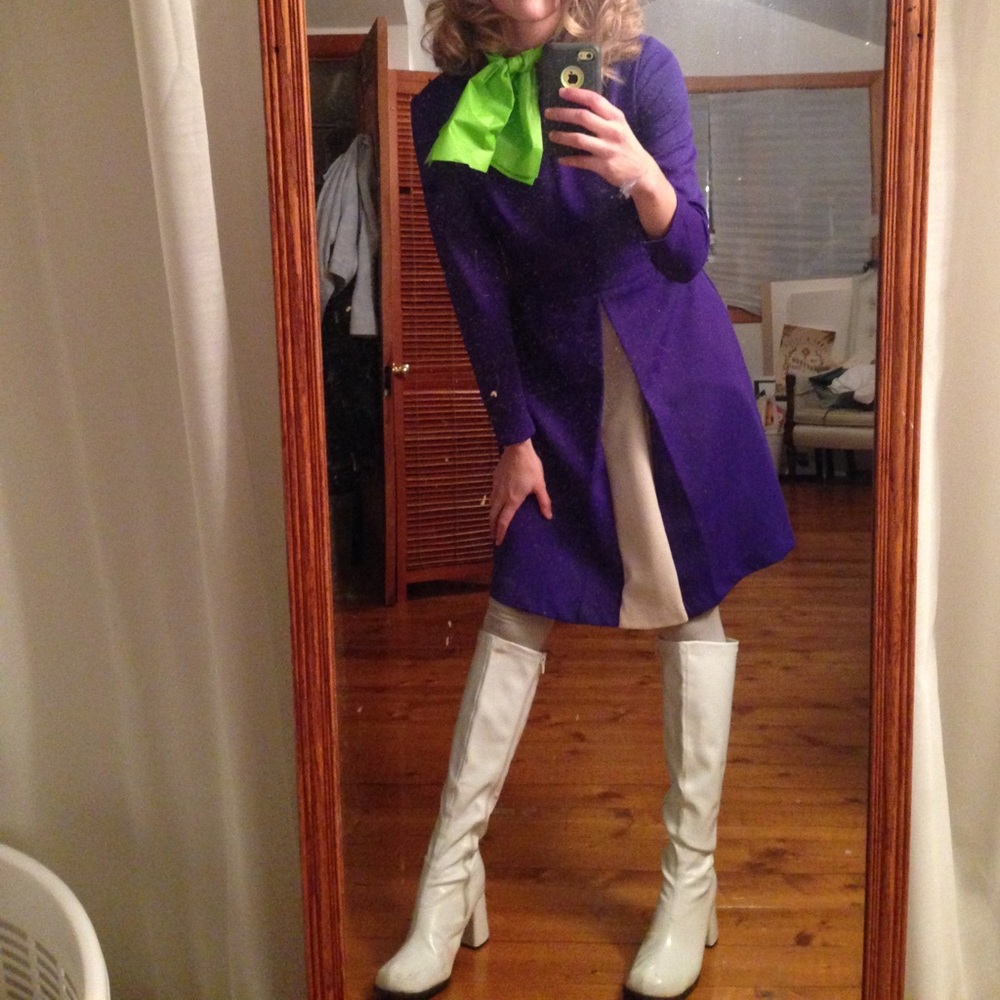 Vintage purple mod dress